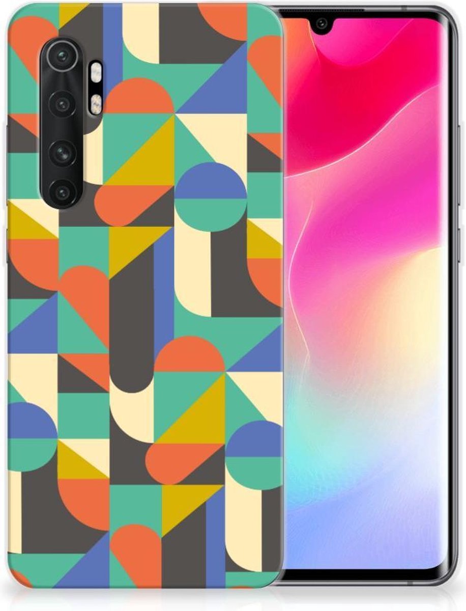 Back Cover voor Xiaomi Mi Note 10 Lite TPU bumper Funky Retro