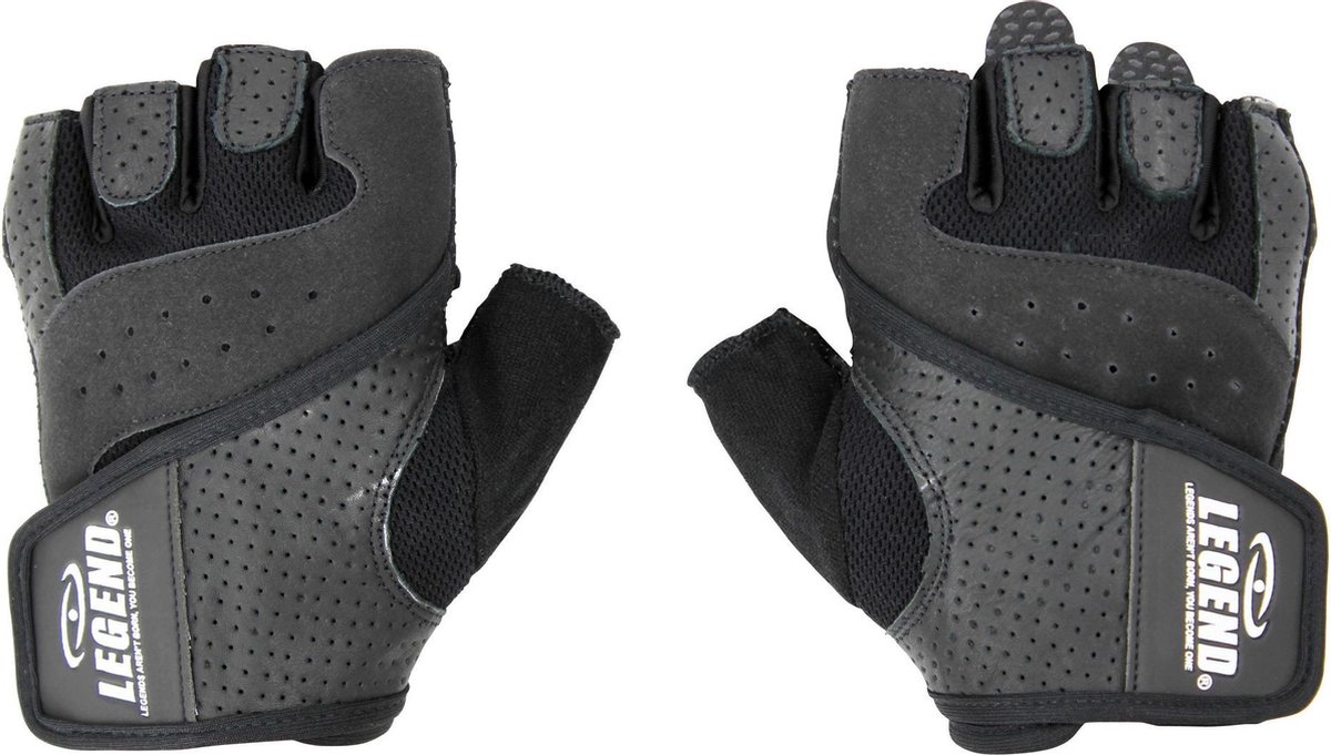 Leren Fitness Handschoenen Leder Special Edition Black M