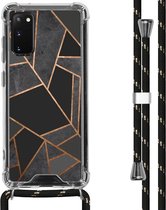 iMoshion Design hoesje met koord voor de Samsung Galaxy S20 - Grafisch Koper - Zwart / Goud