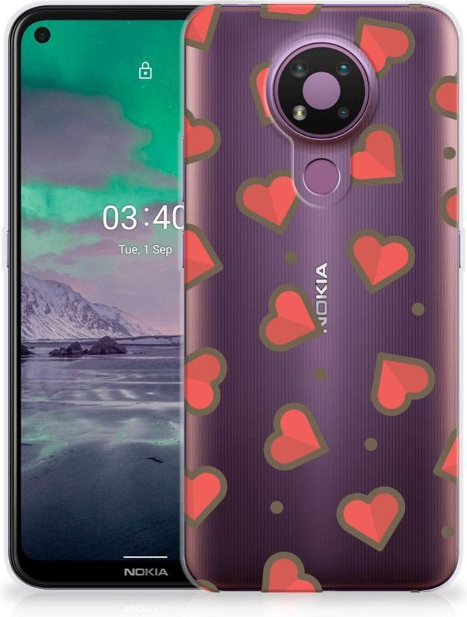 Nokia 3.4 TPU bumper Hearts