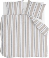 Walra Dekbedovertrek Remade Nautic Stripes - 200x220 - 100% katoen - Zand