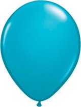 Folat Ballonnen Tropical 13 Cm Latex Blauw 100 Stuks