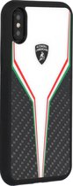 Wit hoesje van Lamborghini - Backcover - D2 Serie - iPhone X-Xs - Silicone