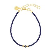 Mint15 Armband 'Diamond Bracelet - Navy Blue' - Goud