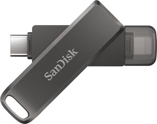 SanDisk iXpand® Luxe Clé USB 64 GB noir SDIX70N-064G-GN6NN Apple