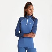 Dare2B Involved II sneldrogende lichtgewicht Core Stretch tussenlaag voor dames met halve rits, donker denim middernacht marineblauw