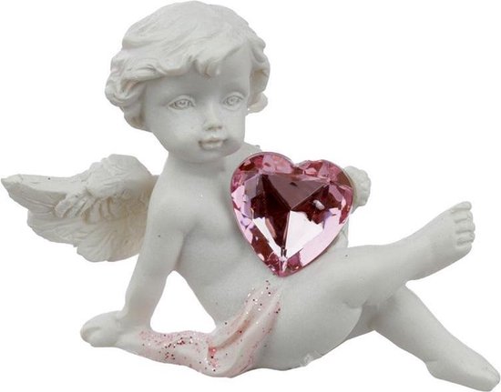 Cherubijn 'Peace Of Heaven' Ornament - Kind Van Het Hart - Houten Hars Decoratie