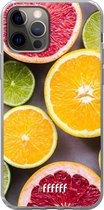 6F hoesje - geschikt voor iPhone 12 Pro - Transparant TPU Case - Citrus Fruit #ffffff