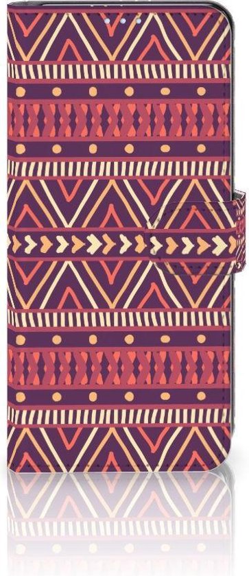 Coque OPPO Reno 4 Pro 5G Portefeuille Livre Aztec Violet