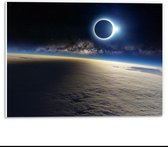 Forex - Planeten in de Ruimte - 40x30cm Foto op Forex