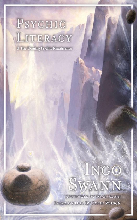 Boek kaft met de titel 'Psychic Literacy & The Coming Psychic Renaissance' door Ingo Swann.