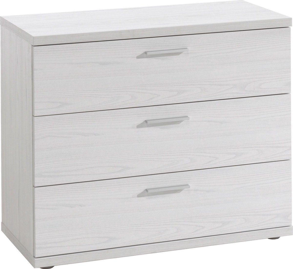Commode Andante Wit - Breedte 86 cm - Hoogte 72 cm - Diepte 44 cm - Met lades - Zonder deuren