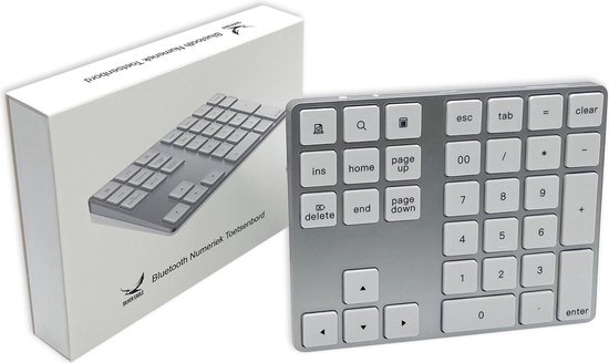 Numeriek Toetsenbord met Bluetooth - Numpad - Mini - Klavier - Oplaadbaar - Aluminium... |