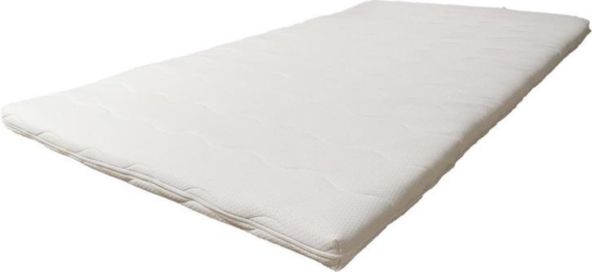 DER Bedding Topdekmatras - Topper - Koudschuim - 110x200 - 8 cm Wit