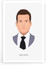 Walljar - Harvey Specter - Muurdecoratie - Poster