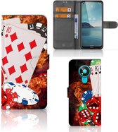 GSM Hoesje Nokia 3.4 Wallet Book Case Personaliseren Casino