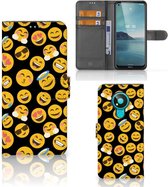 Flip Cover Nokia 3.4 Telefoon Hoesje Emoji