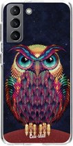 Casetastic Samsung Galaxy S21 4G/5G Hoesje - Softcover Hoesje met Design - Owl 2 Print