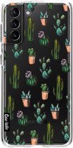 Casetastic Samsung Galaxy S21 Plus 4G/5G Hoesje - Softcover Hoesje met Design - Cactus Dream Print