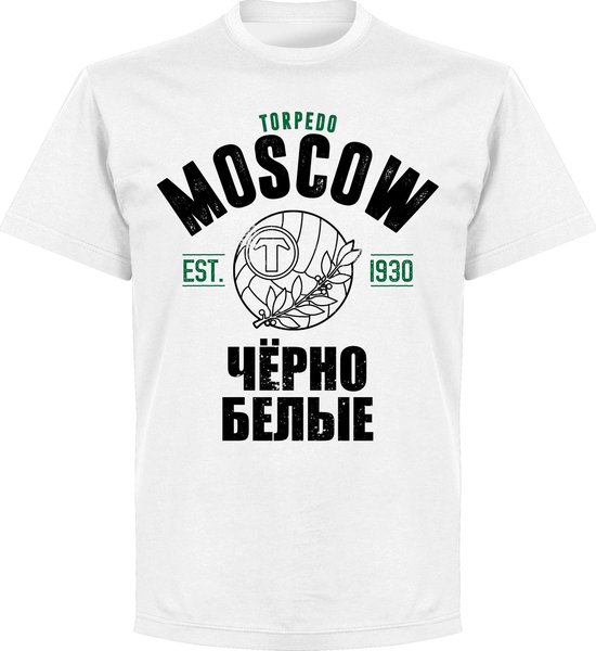 T-shirt Torpedo Moscow Established - Wit - 5XL