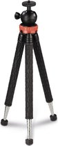 Hama Traveller Pro Tripod 1/4 inch Werkhoogte: 23 - 105 cm Zwart, Zilver, Rood Voor smartphones en GoPro