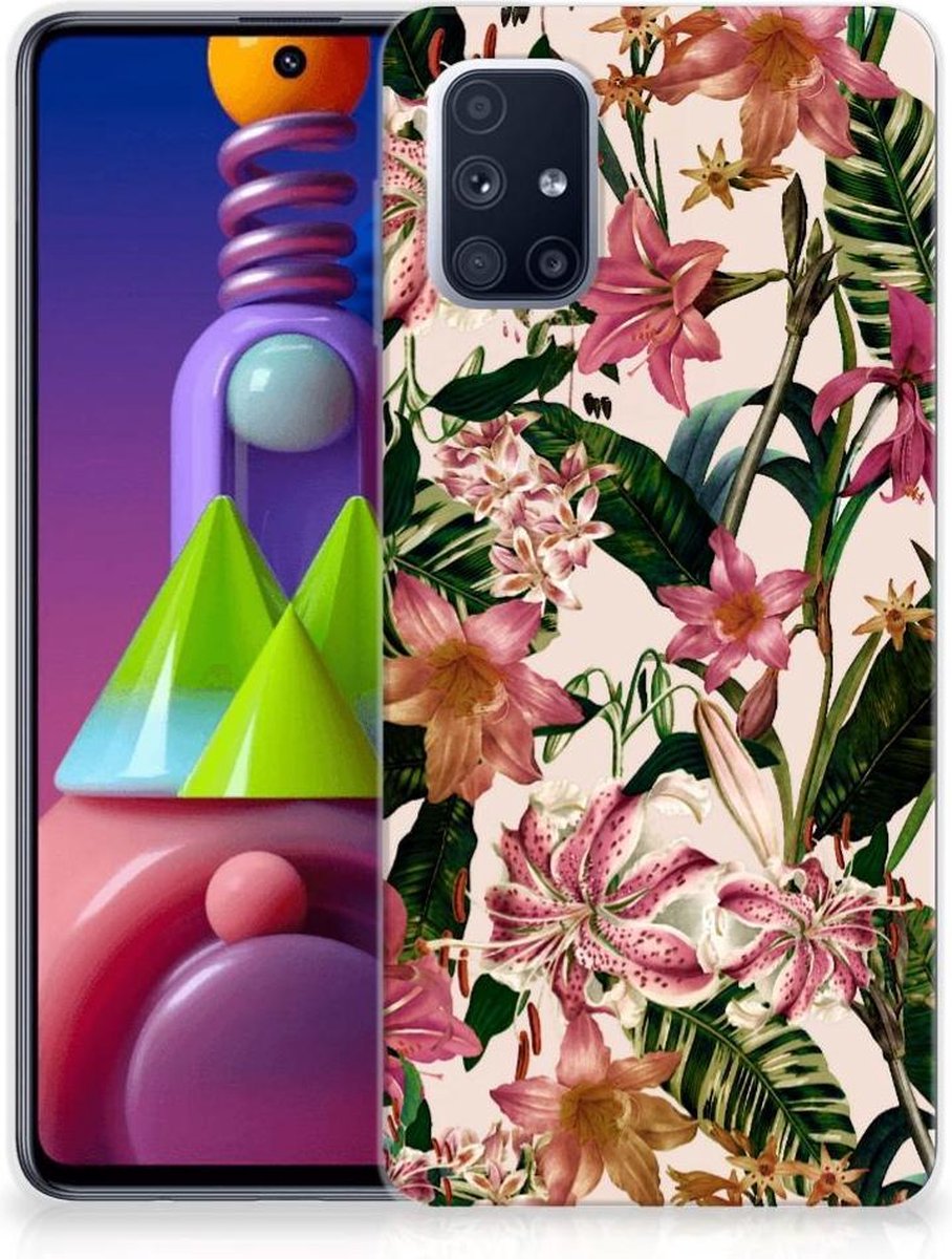 Samsung Galaxy M51 TPU Case Flowers
