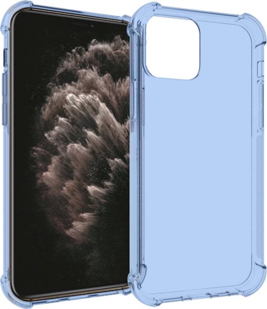 iMoshion Hoesje Geschikt voor iPhone 12 Pro / 12 Hoesje Siliconen - iMoshion Shockproof Case - Blauw
