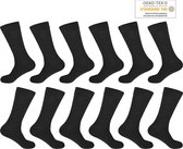 GIANVAGLIA Heren Sokken Zwart 12-pack - Maat 39-42