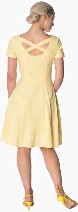 Robe courte Dancing Days -3XL- FLORAL DAYS X BACK STRAP Jaune