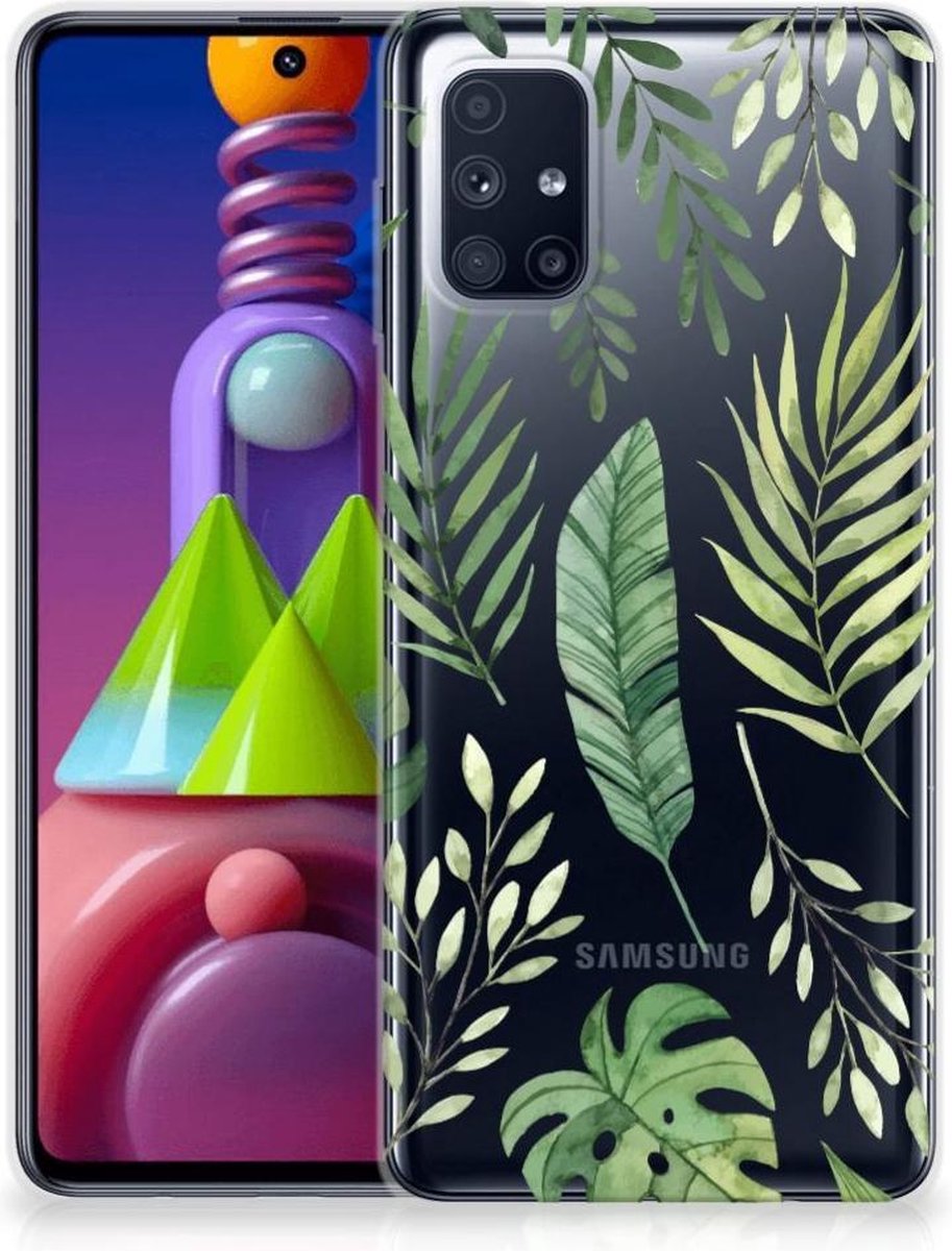 Samsung Galaxy M51 TPU Case Leaves