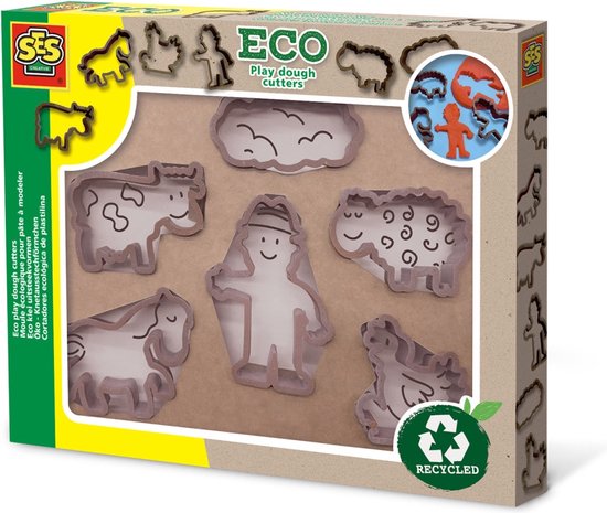 SES Creative® Pâte à modeler ECO, 4 couleurs