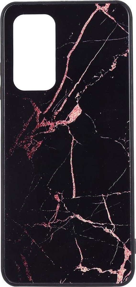 Shop4 - Geschikt voor Xiaomi Mi 10T Hoesje - Harde Back Case Marmer Zwart