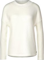 Street one shirt met opstaande kraag Soft white