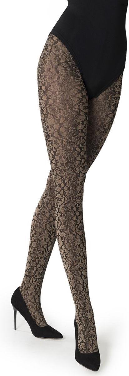 Marcmarcs Animal Slangenprint 70 den Panty maat S/M camel