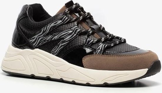 Sneakers Dad Supercracks pour dames à imprimé zèbre - Zwart - Taille 41 |  bol.com