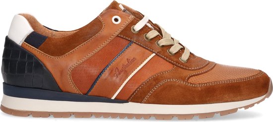 Navarone Sneakers Cognac Blauw Wit Heren Sneakers - Blauw - maat 48 |  bol.com