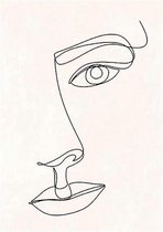 Schilderij Woman (125 x 85 x 4 cm)