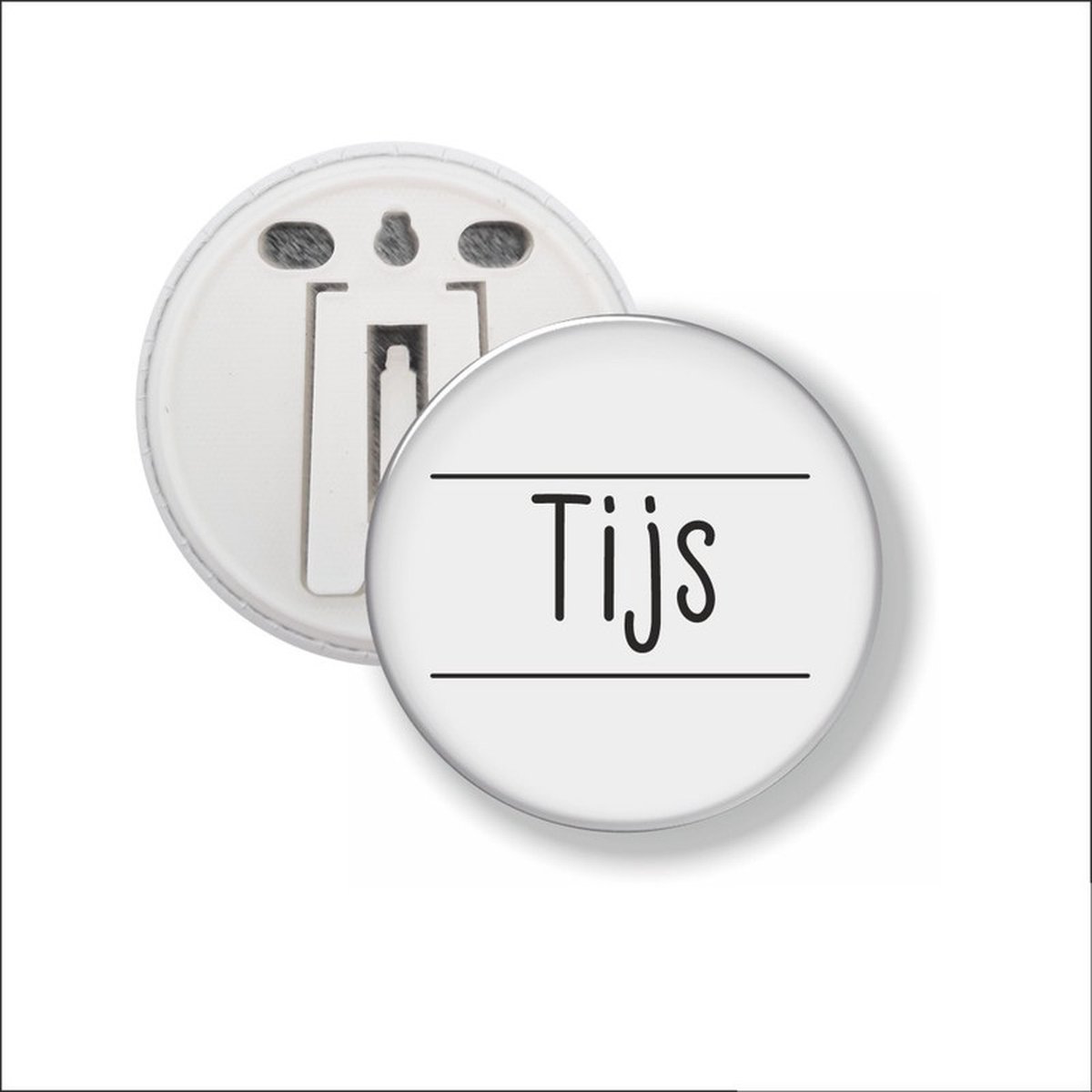 Button Met Clip 58 MM - Tijs