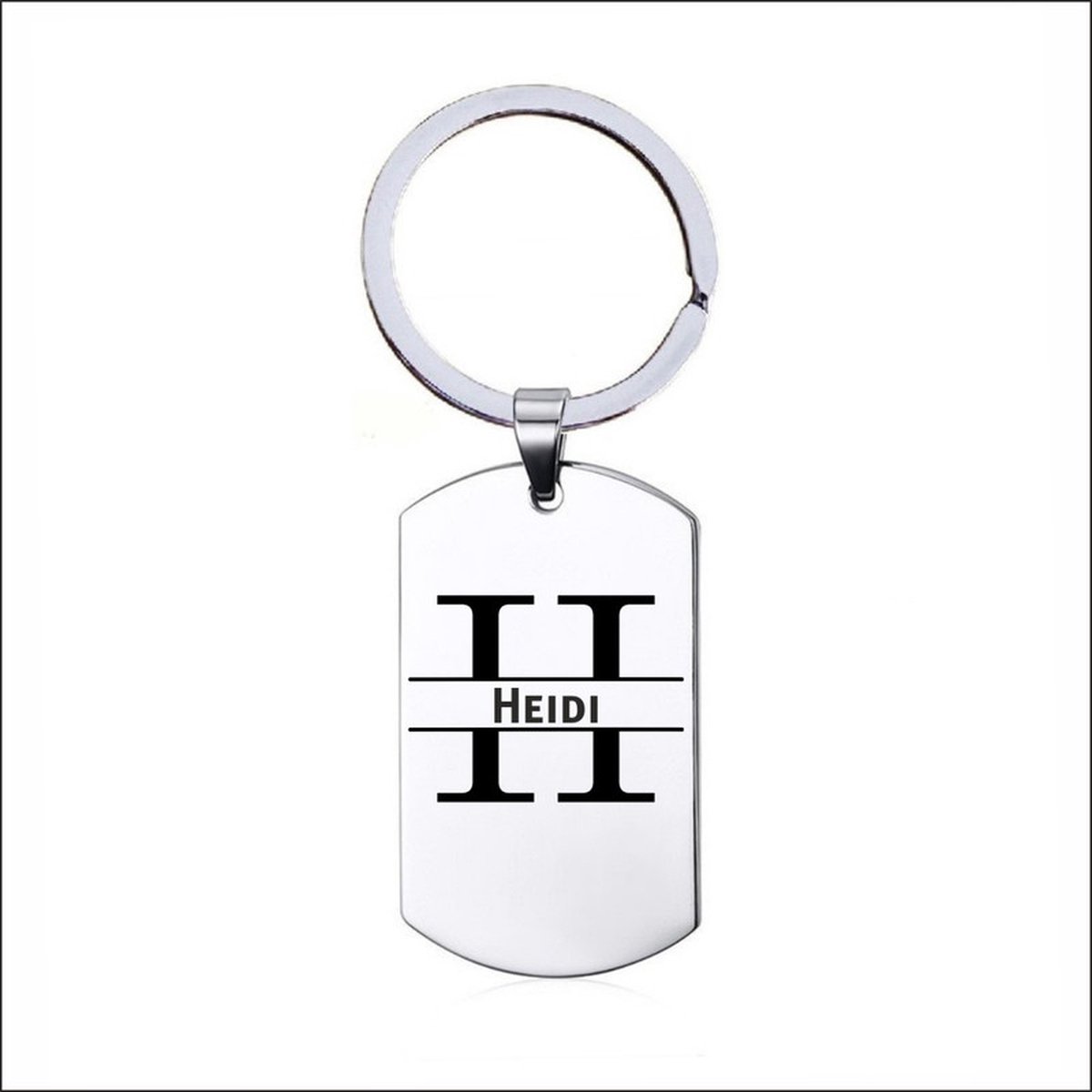 Sleutelhanger RVS Met Naam - Heidi