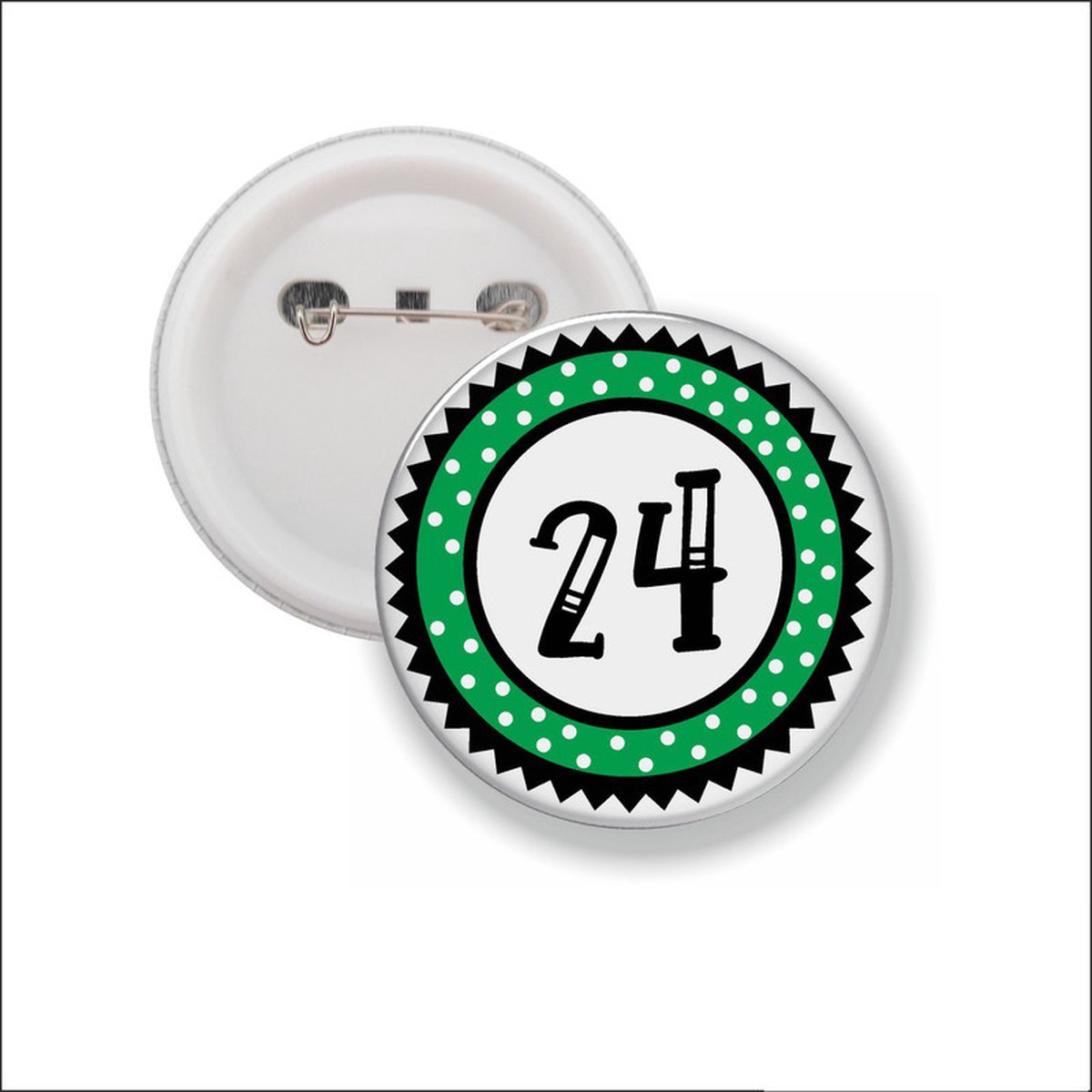 Button Met Speld 58 MM - 24