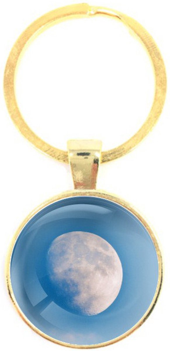 Sleutelhanger Glas - Maan