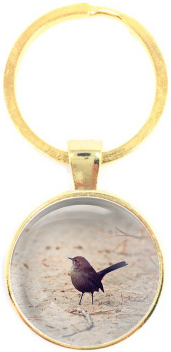 Sleutelhanger Glas - Vogel