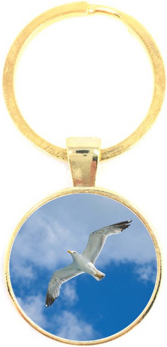 Sleutelhanger Glas - Meeuw