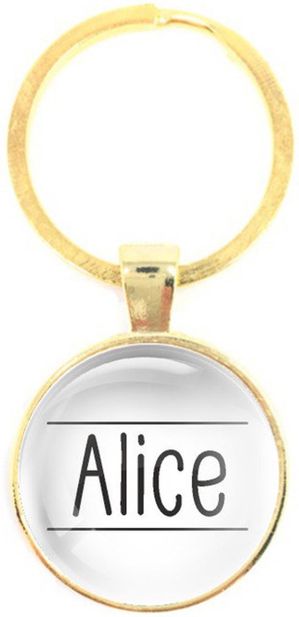 Sleutelhanger Glas - Alice