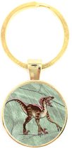 Porte-clés en verre - Dinosaure