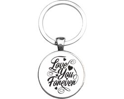 Sleutelhanger Glas - Love You Forever