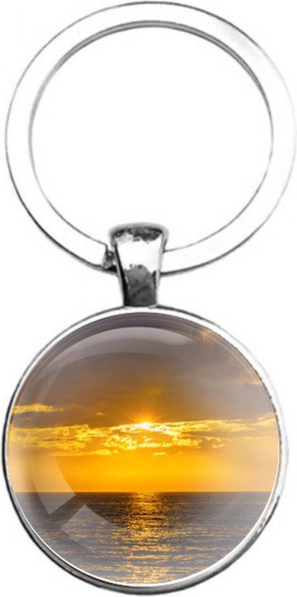 Sleutelhanger Glas - Zee