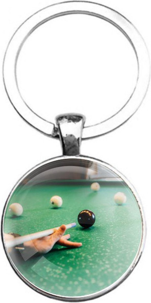 Sleutelhanger Glas - Snooker