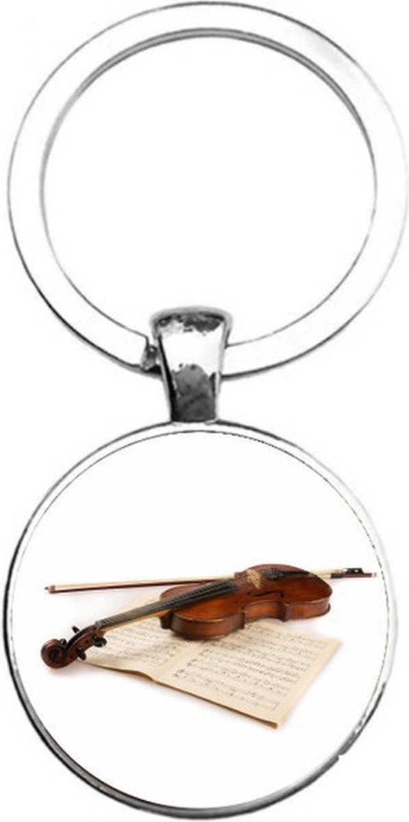 Sleutelhanger Glas - Viool