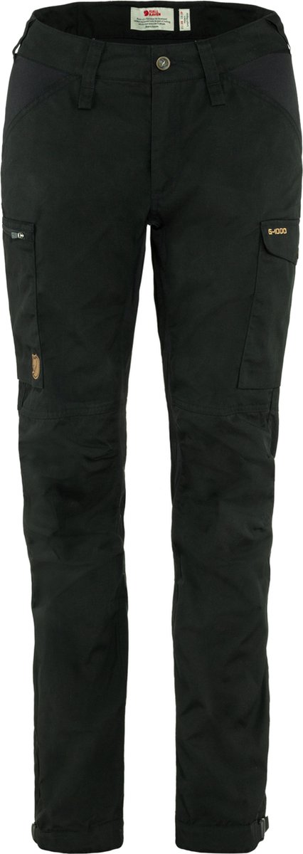 Fjallraven Kaipak Trousers Curved Women - Outdoorbroek - Dames - Zwart - Maat 40